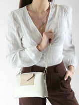 Cross Body Tas Maya Lancaster Beige maya 100-vue-porte